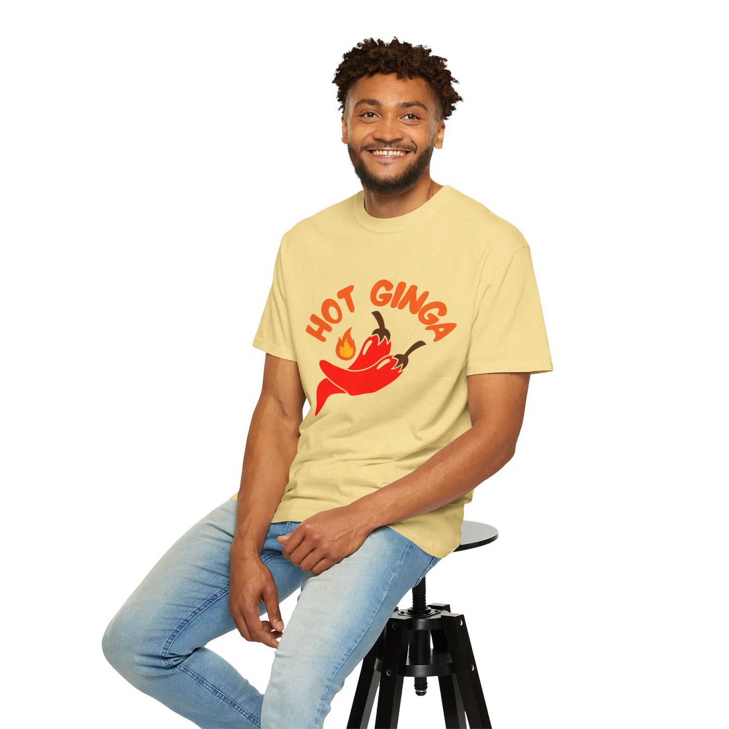Spicy Chili T-Shirt, Hot Ginga Tee, Casual Summer Top, Gift for Spice Lovers, Unisex Graphic Shirt, Trendy Streetwear