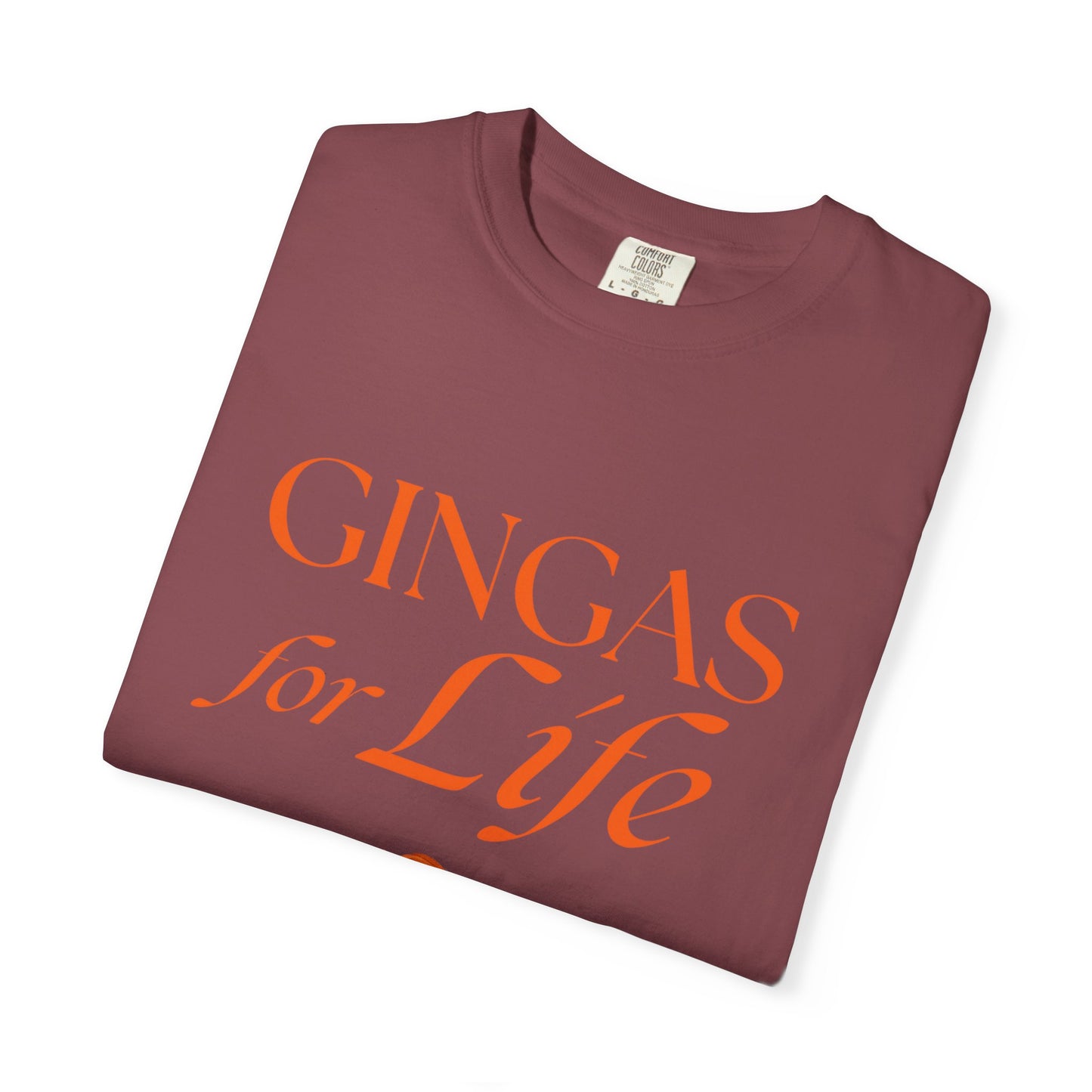 Gingas for Life T-Shirt, Fun T-Shirt for Redheads, Unisex Gift for Friends, Casual Wear, Celebration Tee