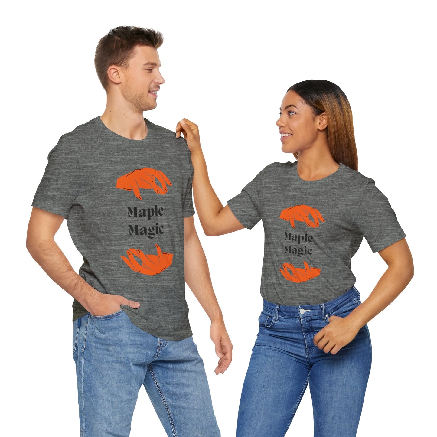 Maple Magic Unisex Tee - Cozy Casual Wear, Nature Lover Gift, Autumn Fashion, Eco-Friendly Style, Seasonal Celebration Top