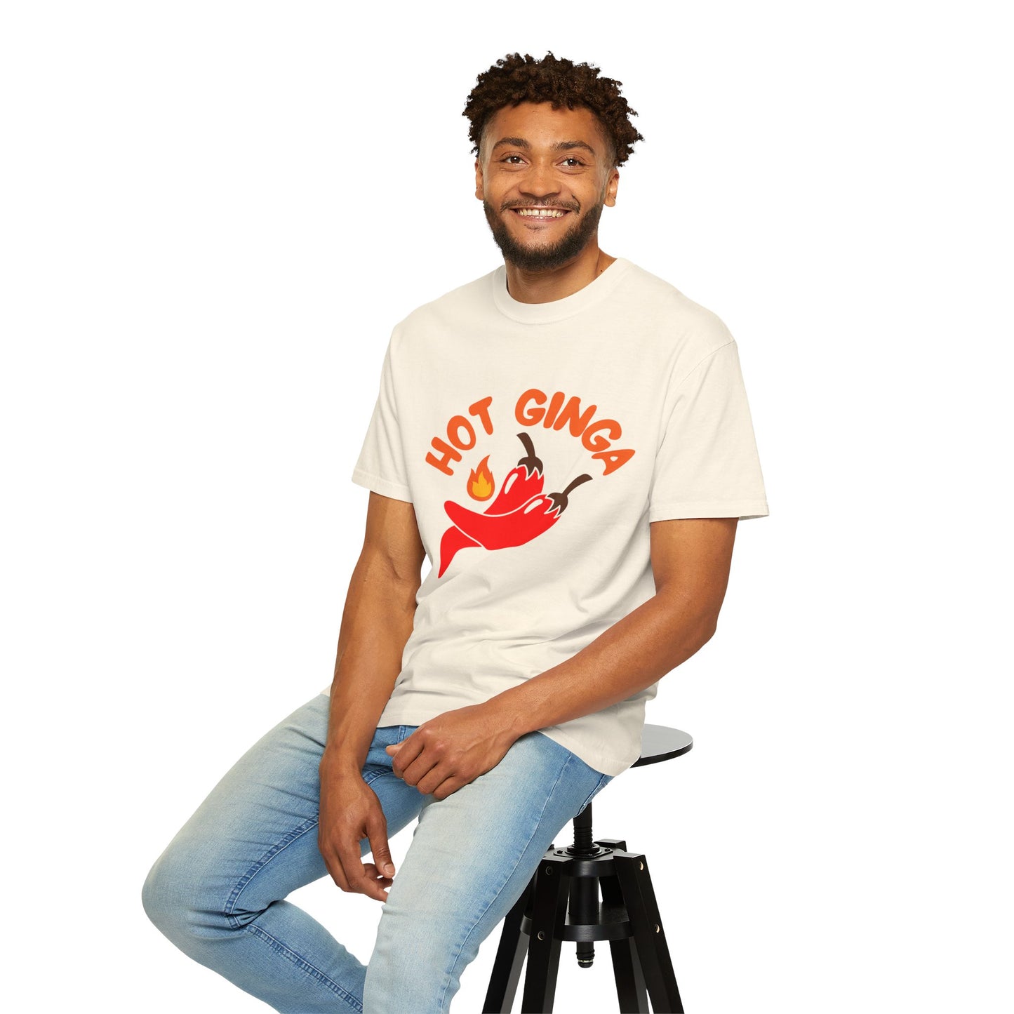 Spicy Chili T-Shirt, Hot Ginga Tee, Casual Summer Top, Gift for Spice Lovers, Unisex Graphic Shirt, Trendy Streetwear