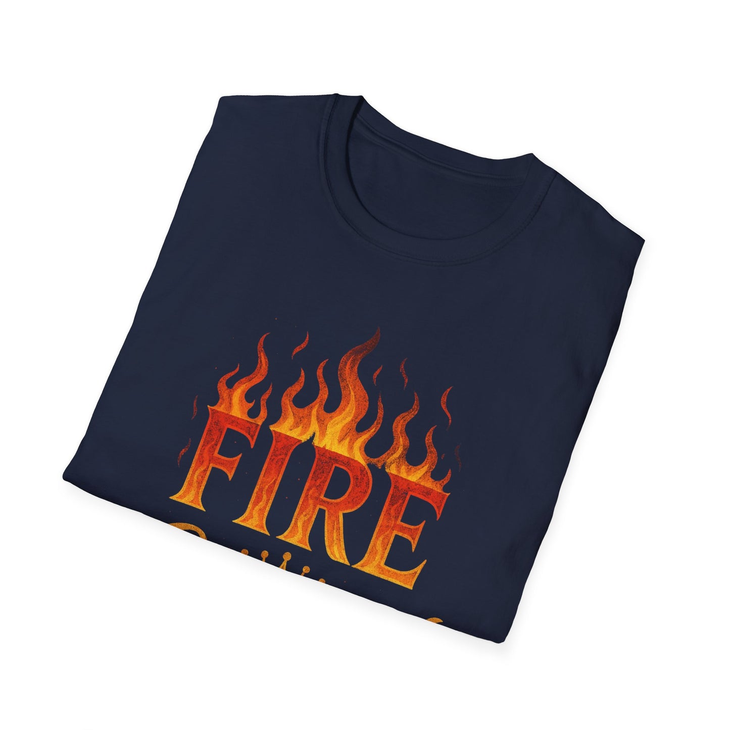 Fire Crowned Unisex Softstyle T-Shirt | Summer Vibes Tee, Gift for Him/Her, Festival Shirt, Casual Wear, Birthday Apparel