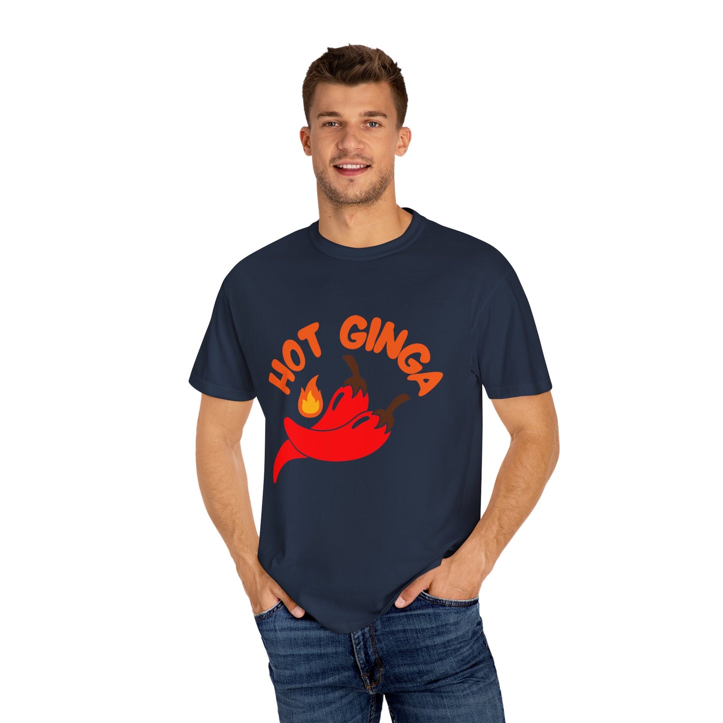 Spicy Chili T-Shirt, Hot Ginga Tee, Casual Summer Top, Gift for Spice Lovers, Unisex Graphic Shirt, Trendy Streetwear