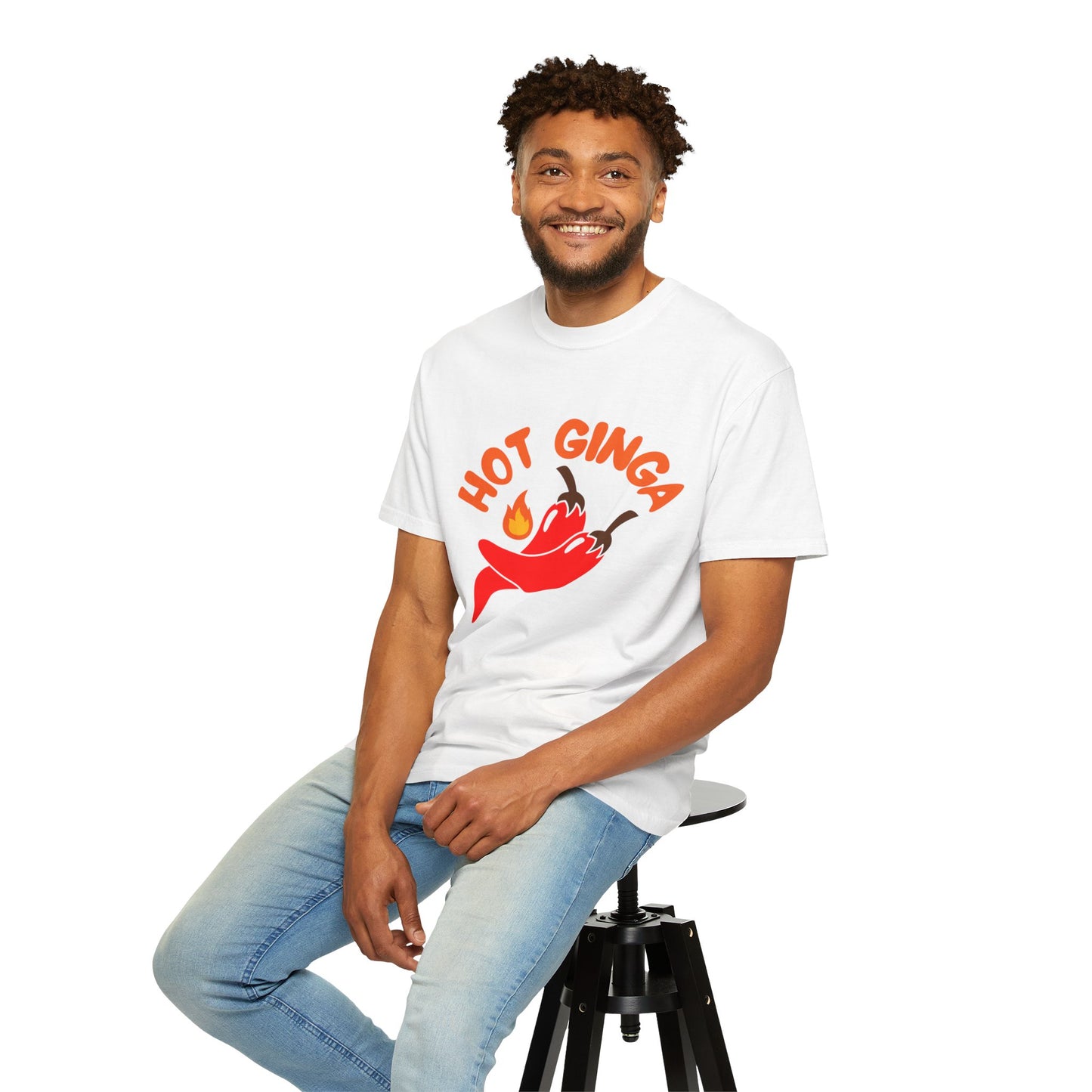 Spicy Chili T-Shirt, Hot Ginga Tee, Casual Summer Top, Gift for Spice Lovers, Unisex Graphic Shirt, Trendy Streetwear
