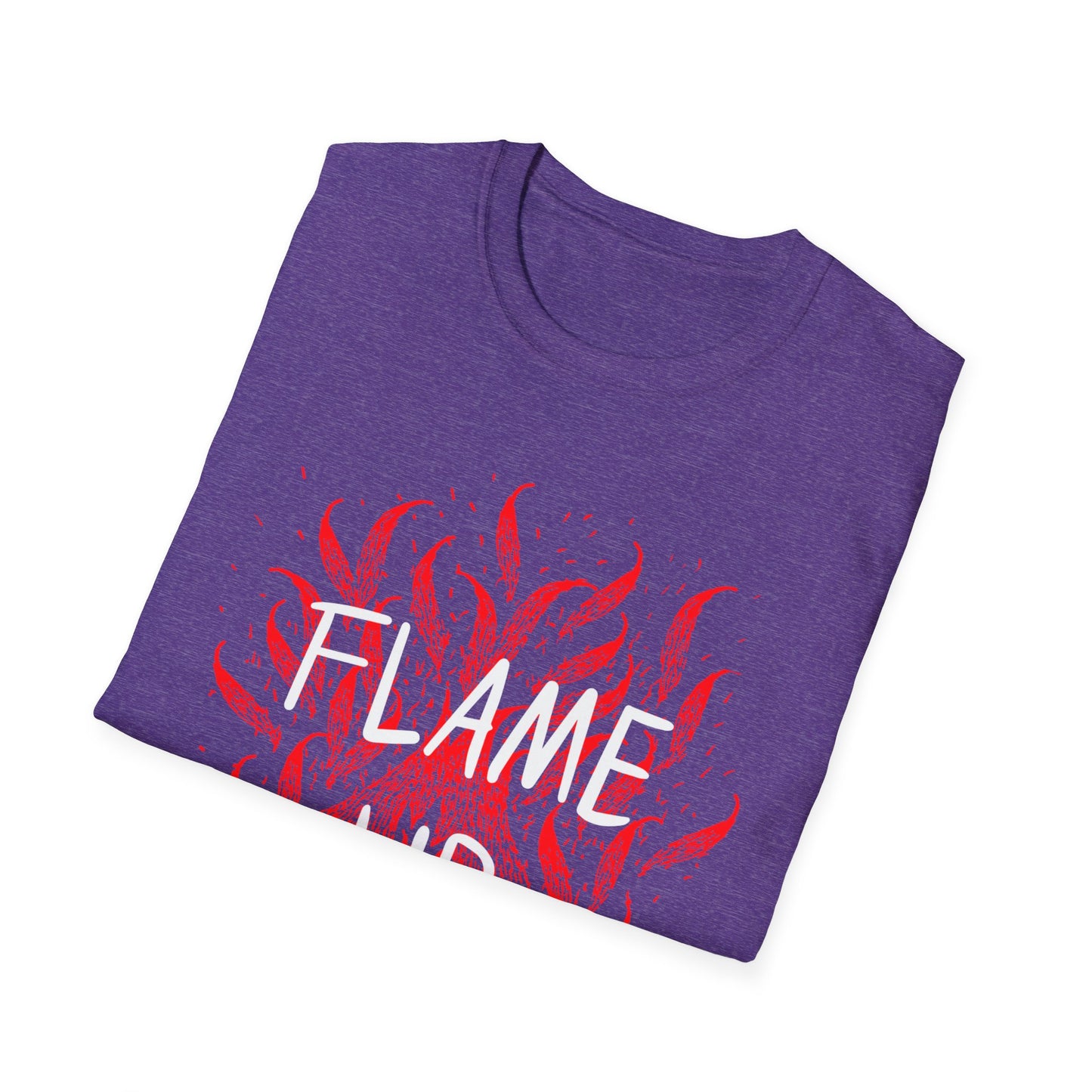 Fiery Motivation Unisex T-Shirt, Flame Up Graphic Tee, Gift for Fitness Lovers, Workout Apparel, Casual Wear
