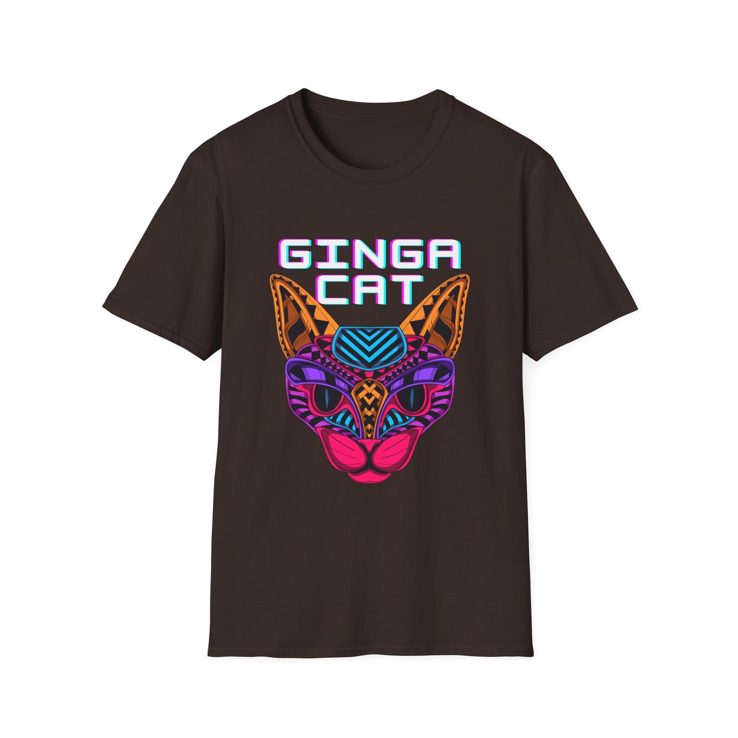 Vibrant Ginga Cat T-Shirt | Unisex Tee, Cat Lover Gift, Colorful Graphic Tee, Fun Fashion, Unique Casual Wear