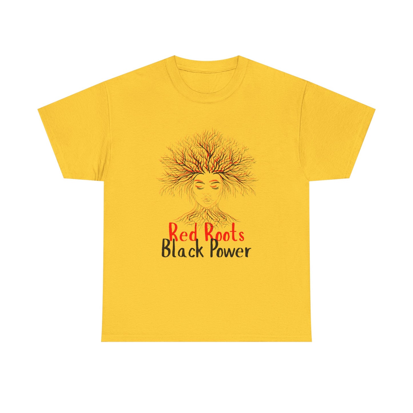 Empowering Black Roots Tee, Unisex Heavy Cotton Tee, Black Power Shirt, Afrocentric Apparel, Gift for Activists, Celebration of Culture