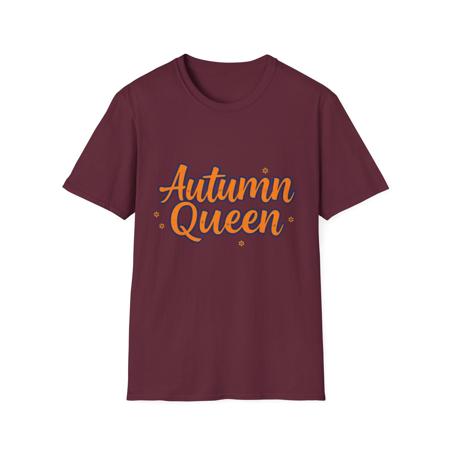 Autumn Queen Unisex Softstyle T-Shirt, Cozy Fall Tee, Gift for Autumn Lover, Seasonal Fashion, Thanksgiving Celebration Top