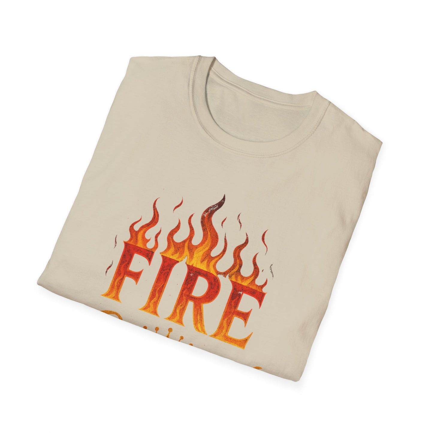 Fire Crowned Unisex Softstyle T-Shirt | Summer Vibes Tee, Gift for Him/Her, Festival Shirt, Casual Wear, Birthday Apparel