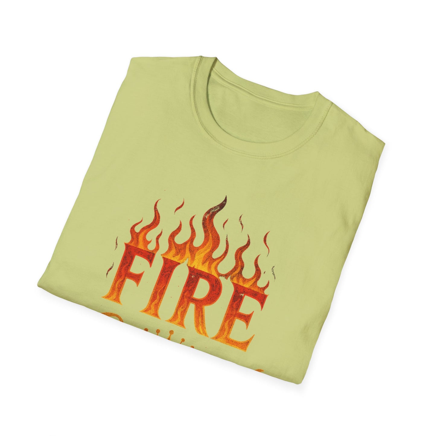 Fire Crowned Unisex Softstyle T-Shirt | Summer Vibes Tee, Gift for Him/Her, Festival Shirt, Casual Wear, Birthday Apparel