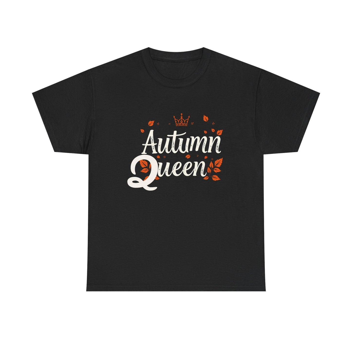 Autumn Queen Tee - Unisex Heavy Cotton T-Shirt, Fall Fashion, Seasonal Apparel, Gift for Her, Thanksgiving Style