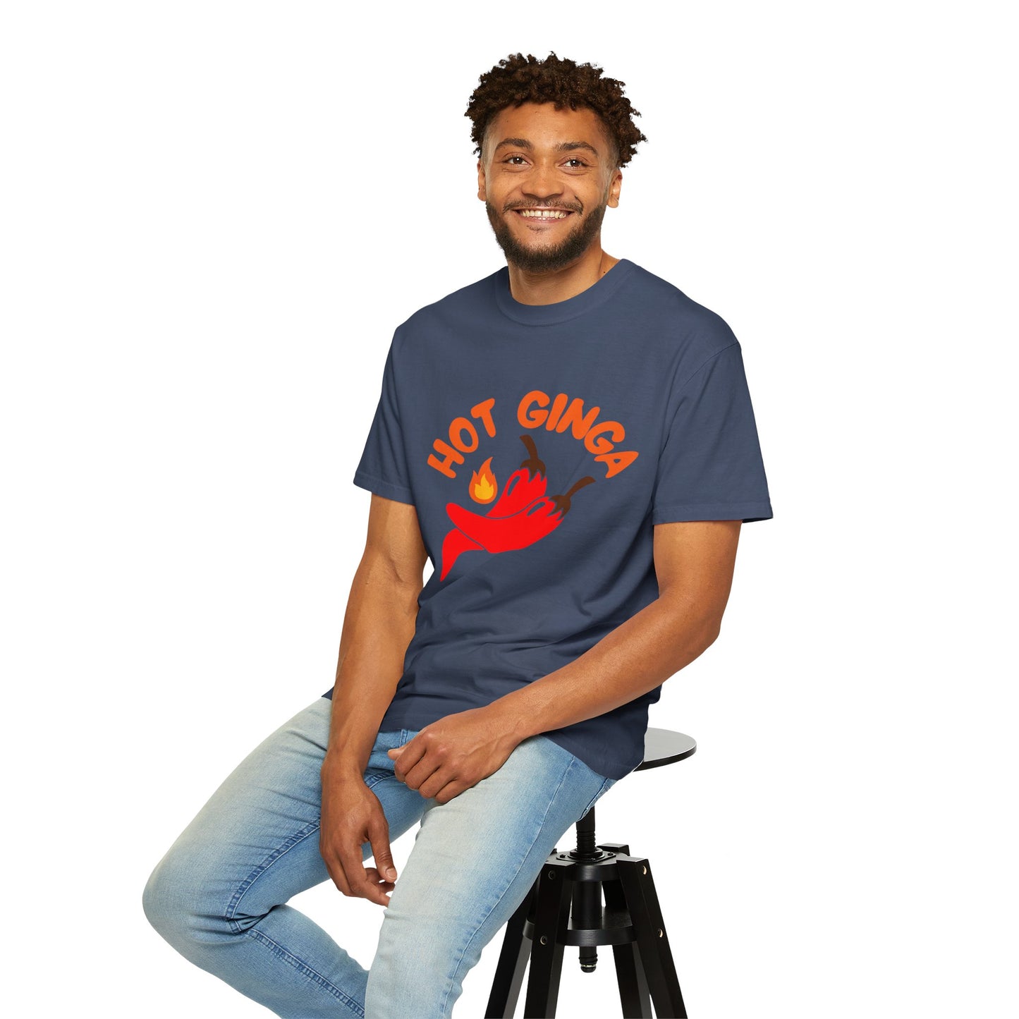 Spicy Chili T-Shirt, Hot Ginga Tee, Casual Summer Top, Gift for Spice Lovers, Unisex Graphic Shirt, Trendy Streetwear