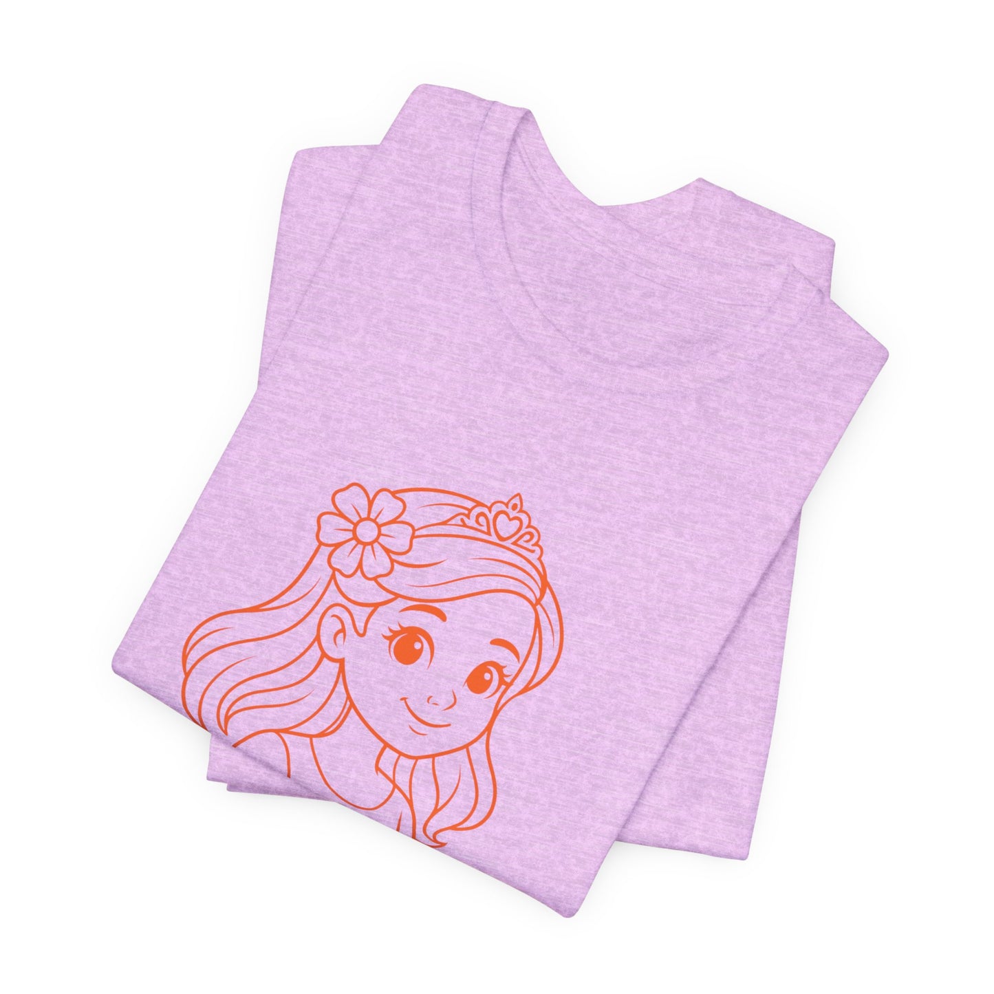 Paprika Princess Unisex Tee - Cute Graphic T-Shirt for Girls, Fun Casual Wear, Birthday Gift, Princess Theme, Gift for Kids