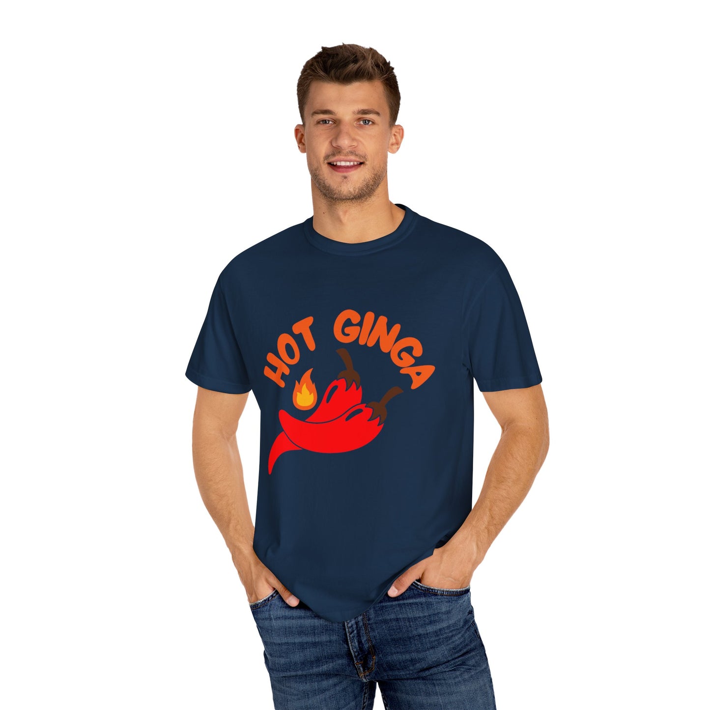 Spicy Chili T-Shirt, Hot Ginga Tee, Casual Summer Top, Gift for Spice Lovers, Unisex Graphic Shirt, Trendy Streetwear
