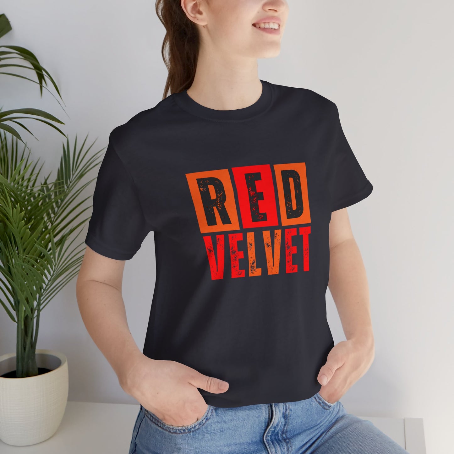 Red Velvet T-Shirt - Unisex Jersey Tee, Music Lover Gift, Concert Apparel, Casual Wear, Cute Graphic Tee, Gift for Her