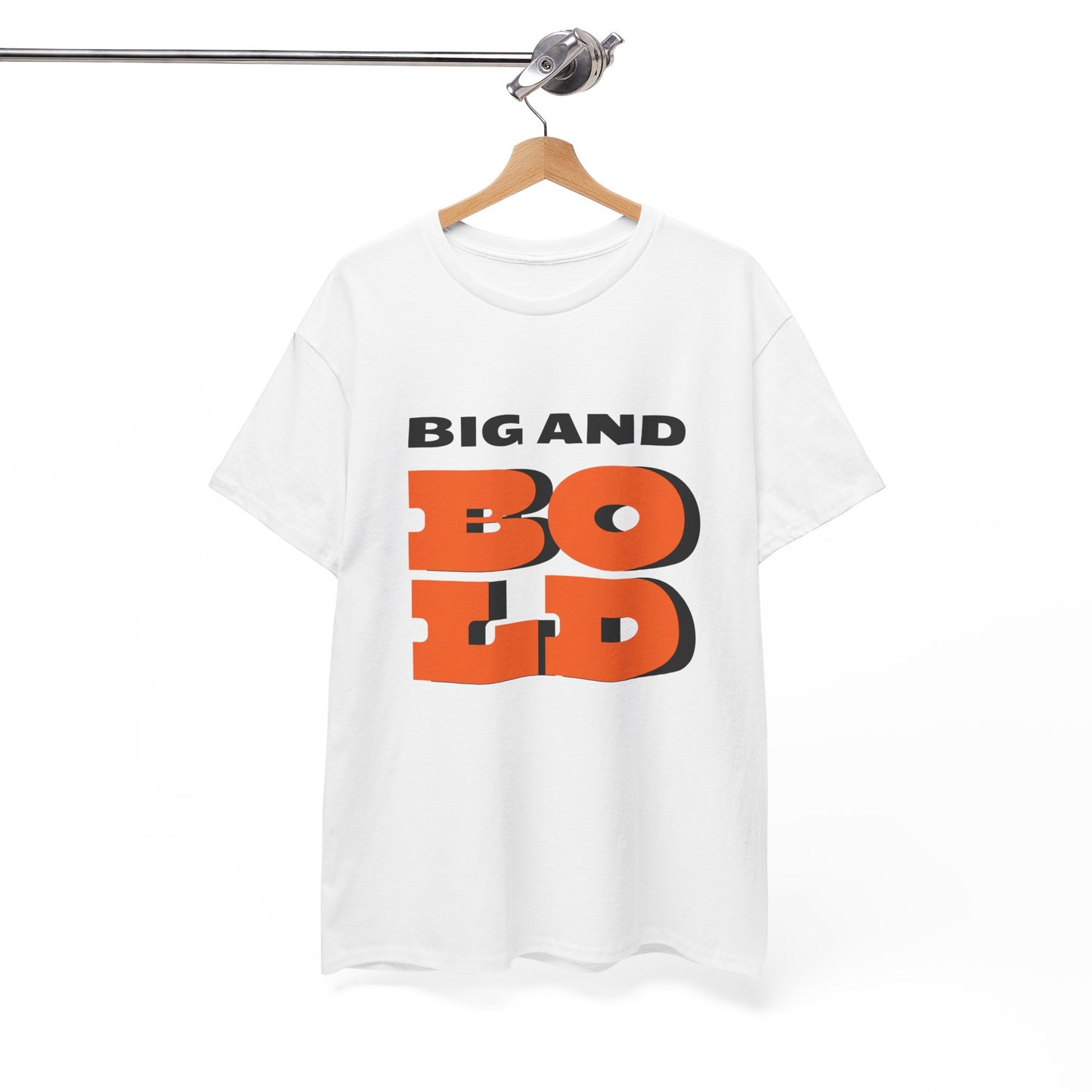 Big and Bold Unisex Heavy Cotton Tee, Casual Wear, Street Style, Gift for Him/Her, Everyday Comfort, Graphic Tee