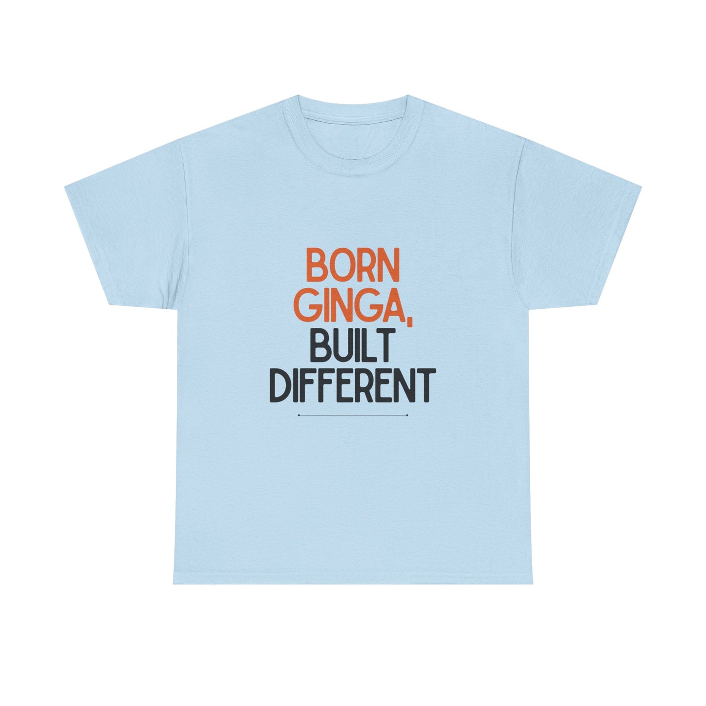 Born Ginga Unisex Heavy Cotton Tee - Celebrate Uniqueness, Casual Wear, Gift for Friends, Everyday Comfort, Statement T-Shirt
