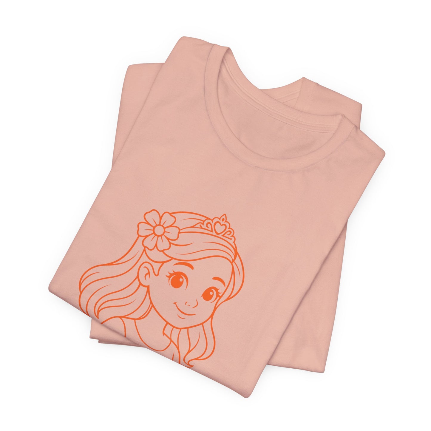 Paprika Princess Unisex Tee - Cute Graphic T-Shirt for Girls, Fun Casual Wear, Birthday Gift, Princess Theme, Gift for Kids