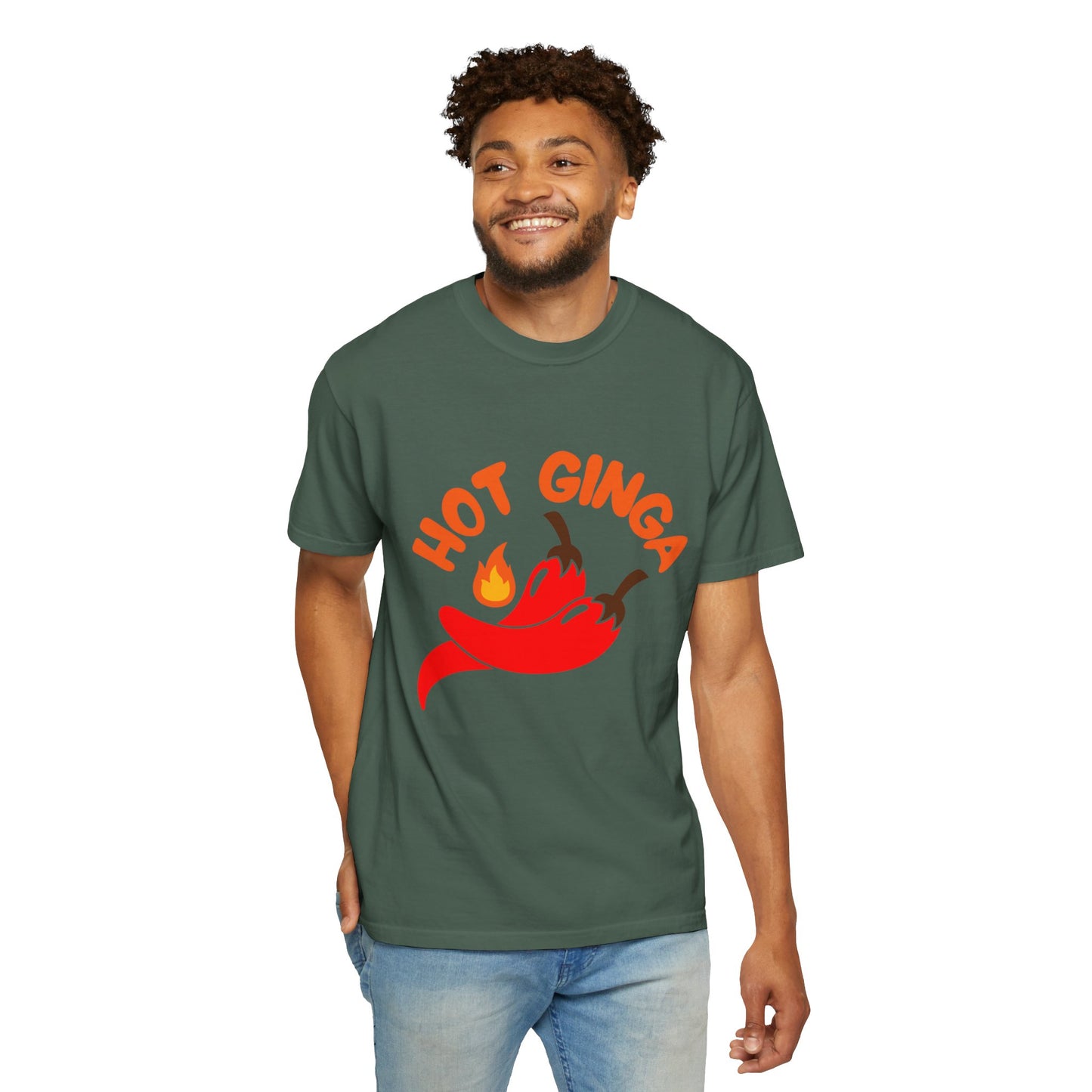 Spicy Chili T-Shirt, Hot Ginga Tee, Casual Summer Top, Gift for Spice Lovers, Unisex Graphic Shirt, Trendy Streetwear