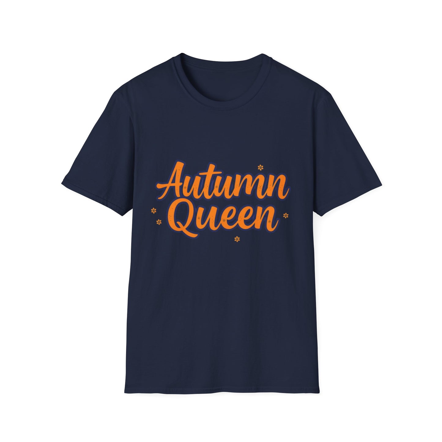 Autumn Queen Unisex Softstyle T-Shirt, Cozy Fall Tee, Gift for Autumn Lover, Seasonal Fashion, Thanksgiving Celebration Top