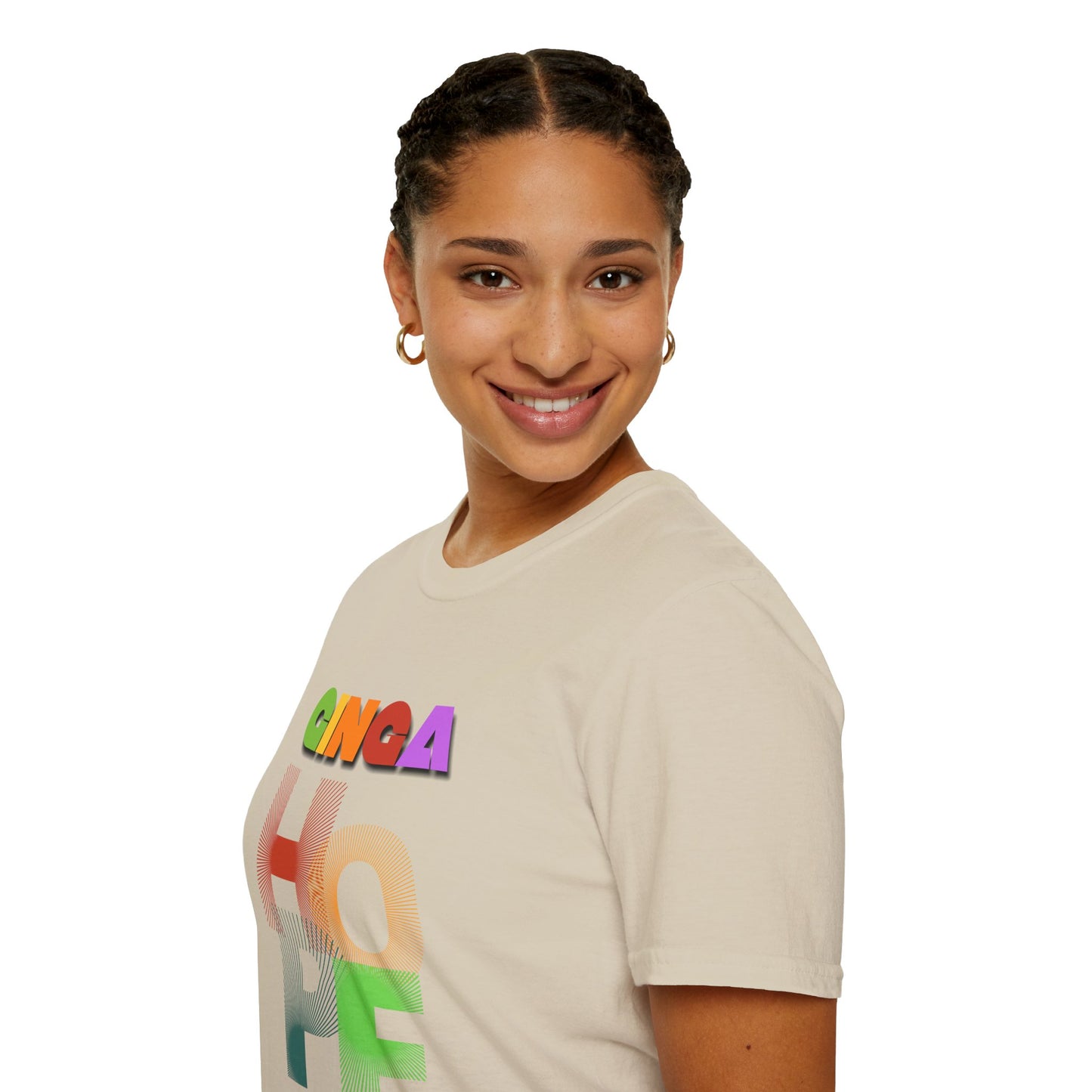 Colorful Hope Unisex T-Shirt, Inspirational Gift, Positive Message Tee, Casual Wear, Self-Care Apparel