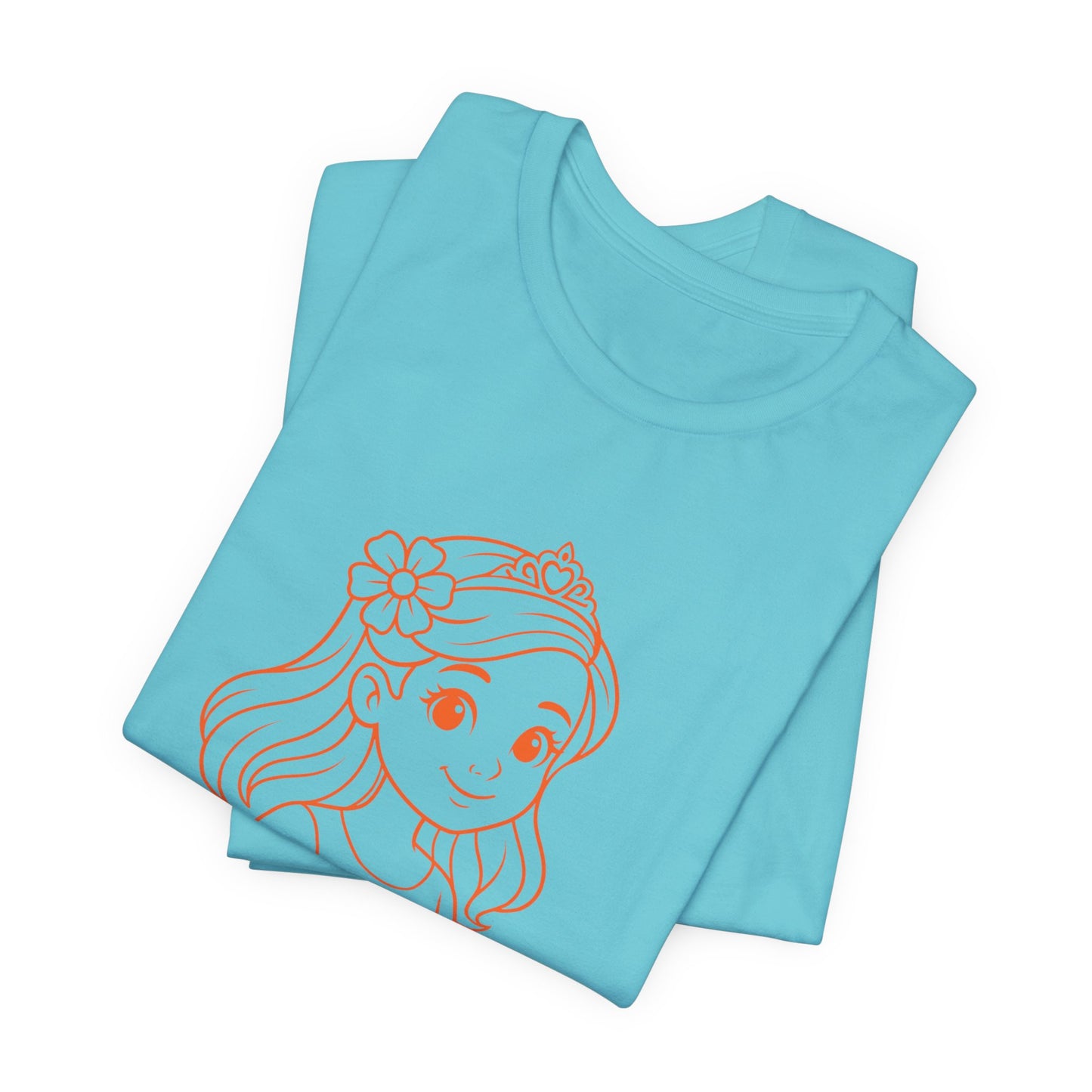 Paprika Princess Unisex Tee - Cute Graphic T-Shirt for Girls, Fun Casual Wear, Birthday Gift, Princess Theme, Gift for Kids