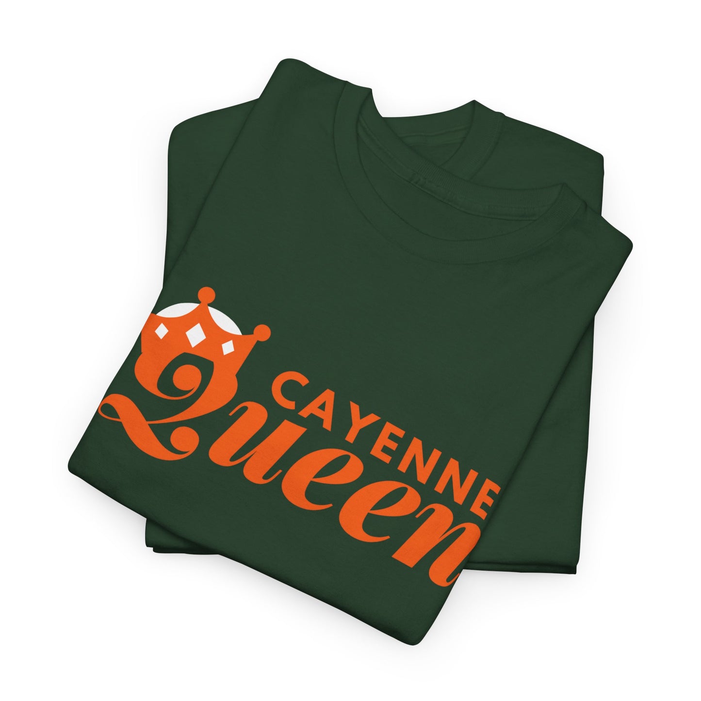 Cayenne Queen Unisex Heavy Cotton Tee, Casual Wear, Gift for Her, Birthday Shirt, Fun Quote Tee, Soft Cotton Top