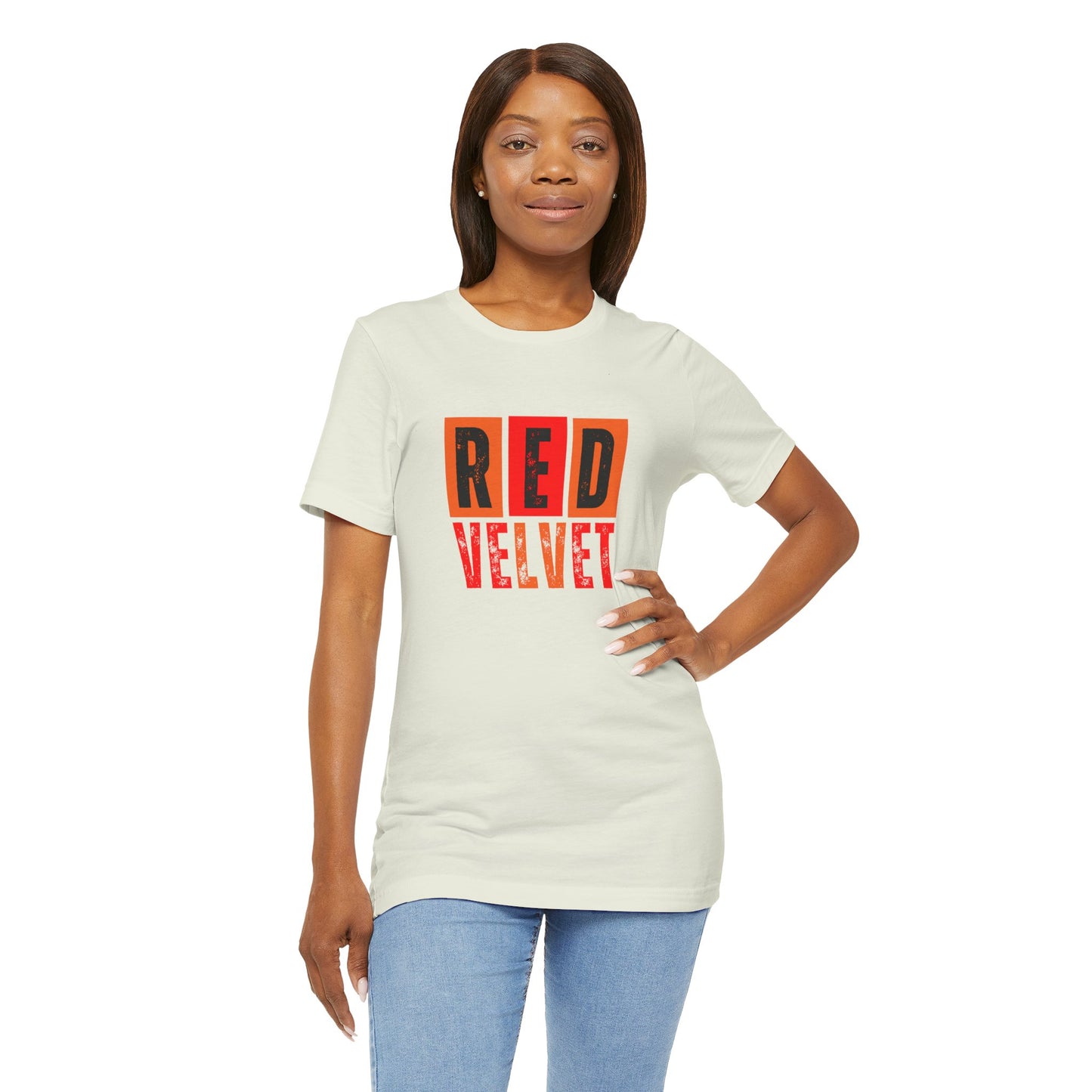 Red Velvet T-Shirt - Unisex Jersey Tee, Music Lover Gift, Concert Apparel, Casual Wear, Cute Graphic Tee, Gift for Her