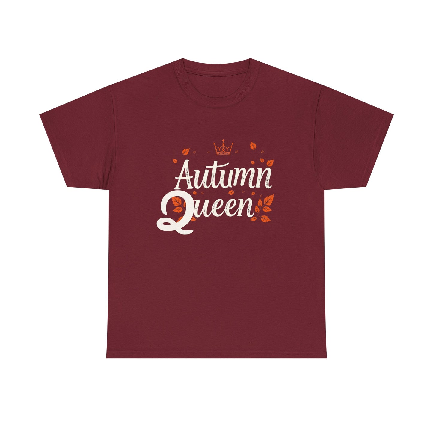 Autumn Queen Tee - Unisex Heavy Cotton T-Shirt, Fall Fashion, Seasonal Apparel, Gift for Her, Thanksgiving Style