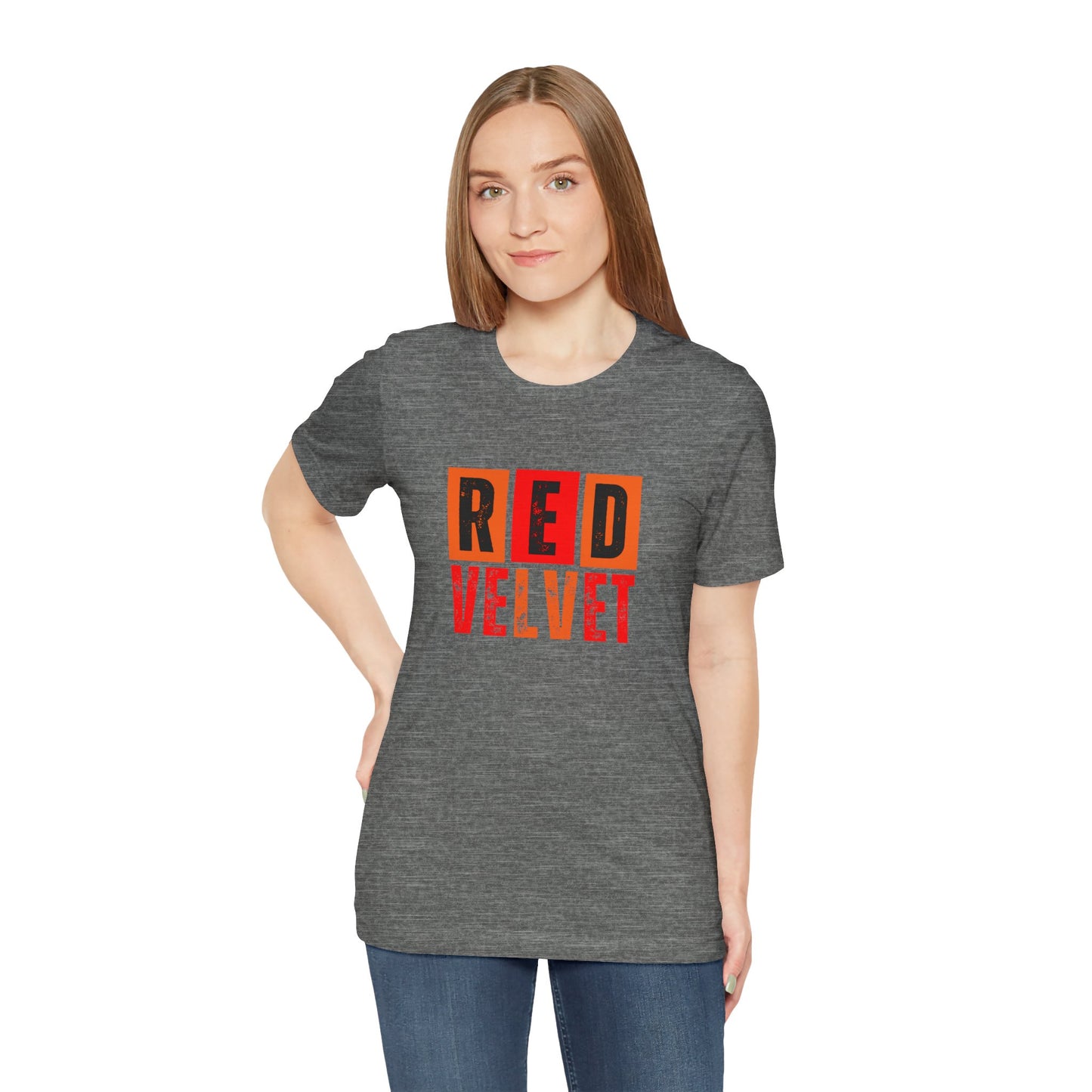 Red Velvet T-Shirt - Unisex Jersey Tee, Music Lover Gift, Concert Apparel, Casual Wear, Cute Graphic Tee, Gift for Her