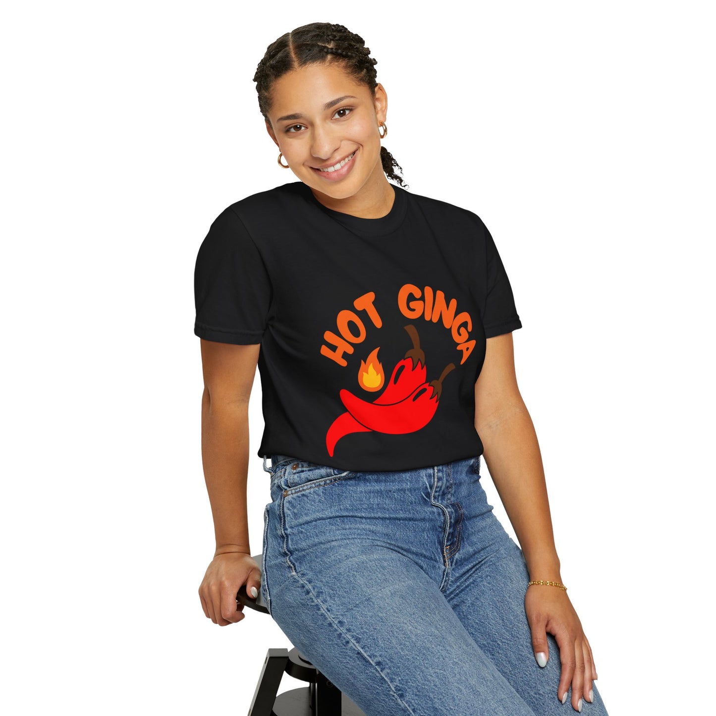 Spicy Chili T-Shirt, Hot Ginga Tee, Casual Summer Top, Gift for Spice Lovers, Unisex Graphic Shirt, Trendy Streetwear