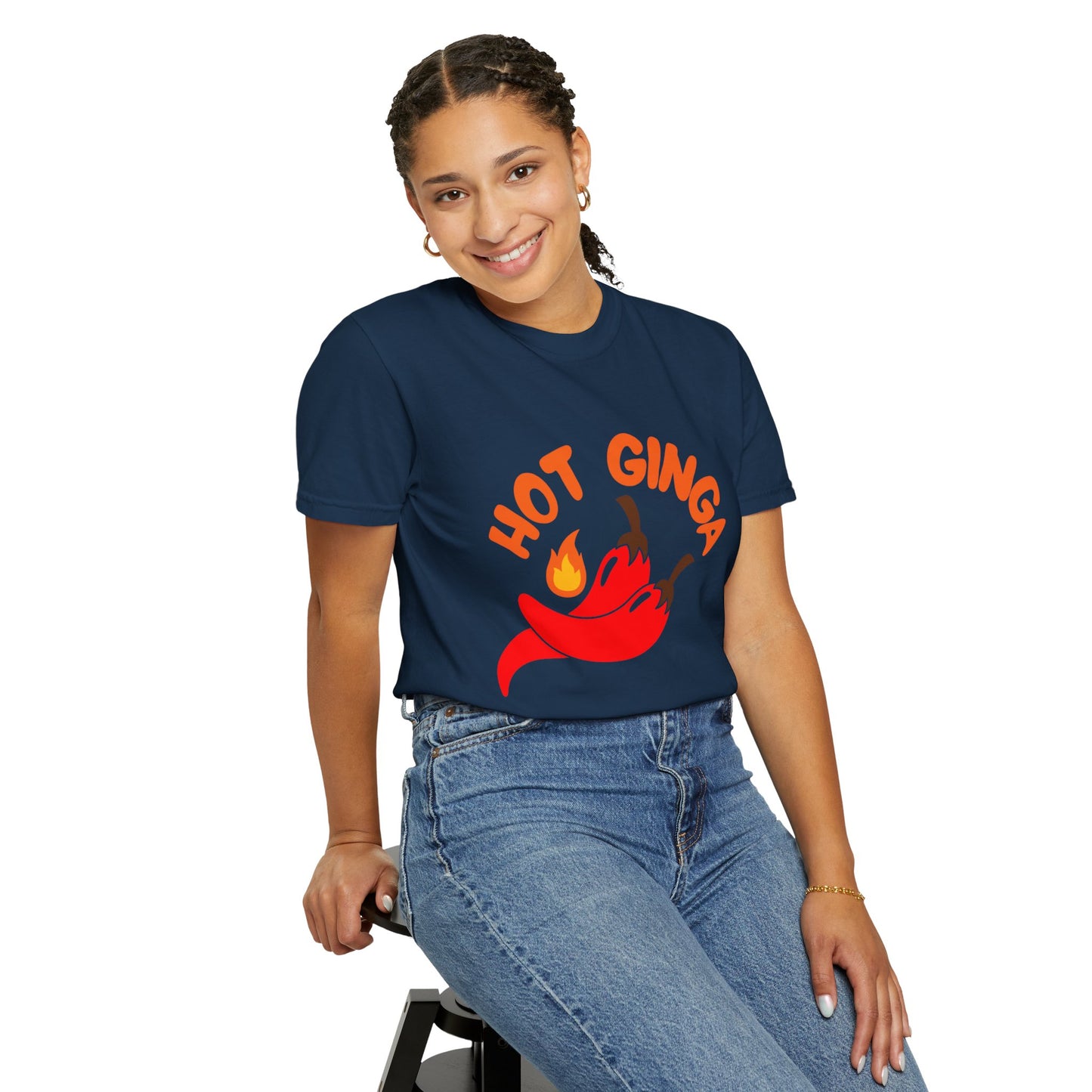 Spicy Chili T-Shirt, Hot Ginga Tee, Casual Summer Top, Gift for Spice Lovers, Unisex Graphic Shirt, Trendy Streetwear