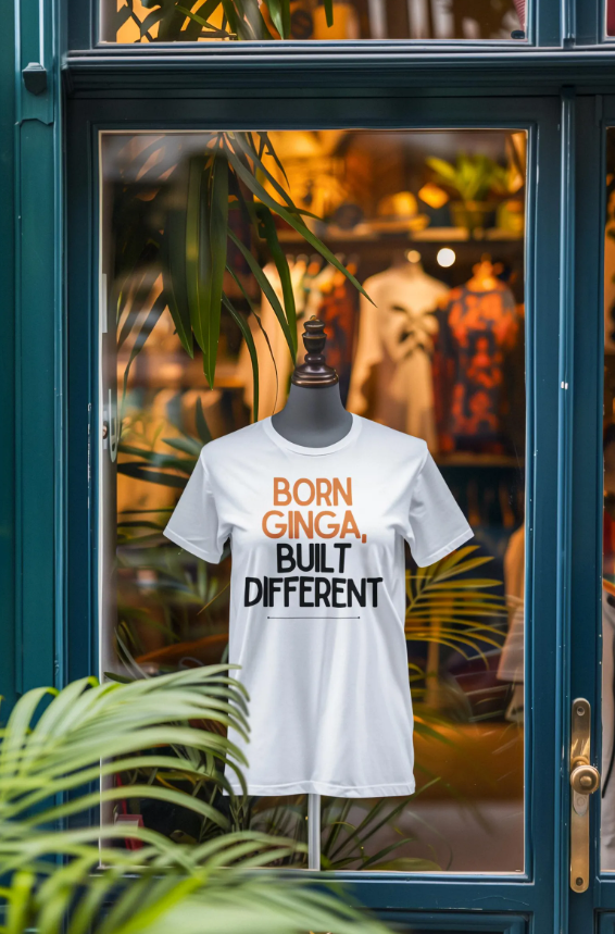 Born Ginga Unisex Heavy Cotton Tee - Celebrate Uniqueness, Casual Wear, Gift for Friends, Everyday Comfort, Statement T-Shirt