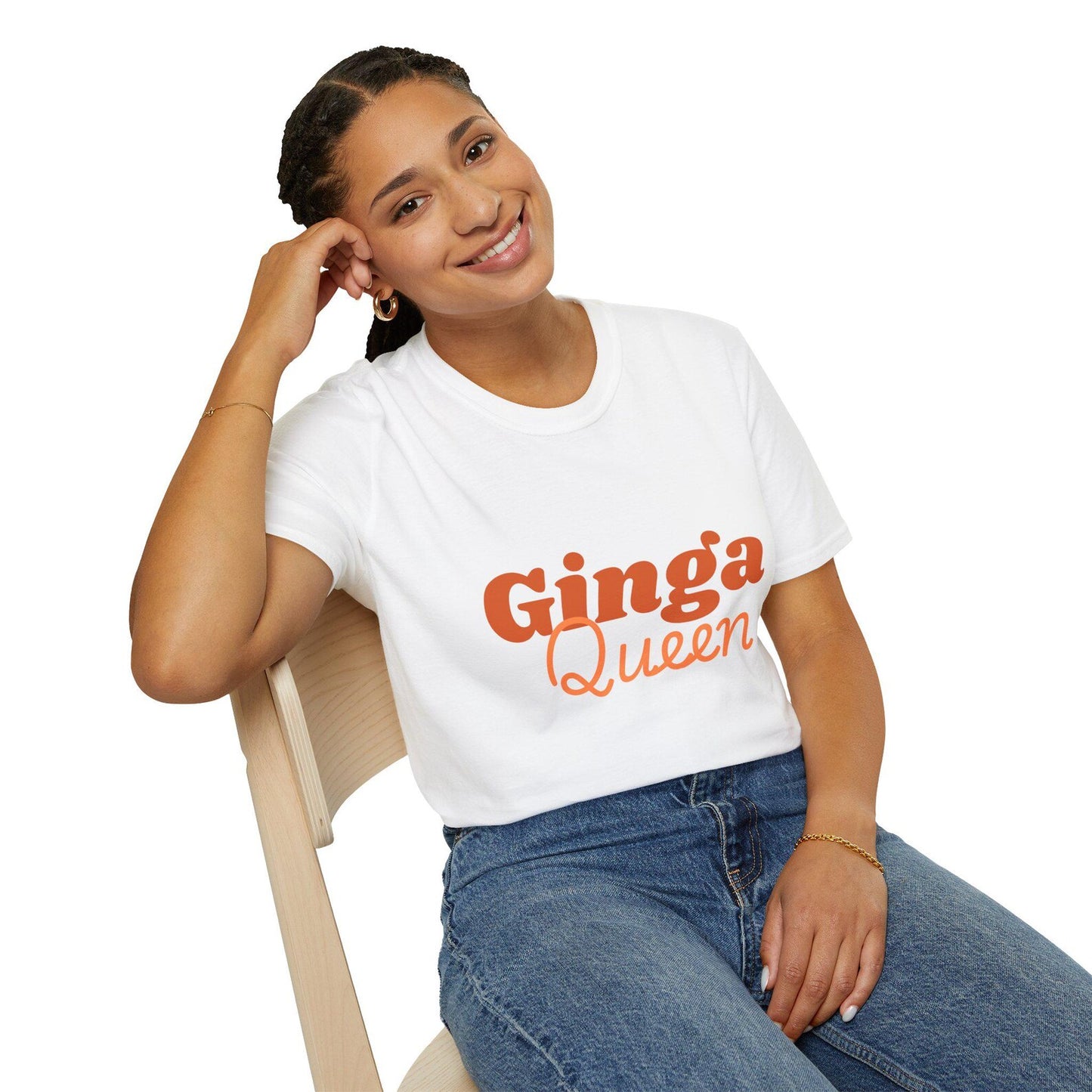Ginga Queen Unisex T-Shirt - Fun Gift for Women, Casual Wear, Summer Fashion, Birthday Gift, Comfortable Tees