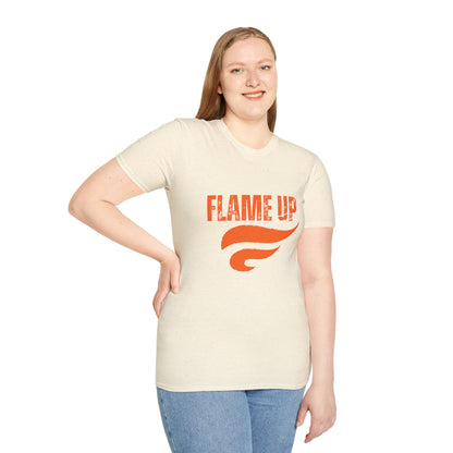 Flame Up Unisex Softstyle T-Shirt - Motivational Graphic Tee, Casual Wear, Workout Apparel, Gift for Fitness Enthusiasts, Bold [...]