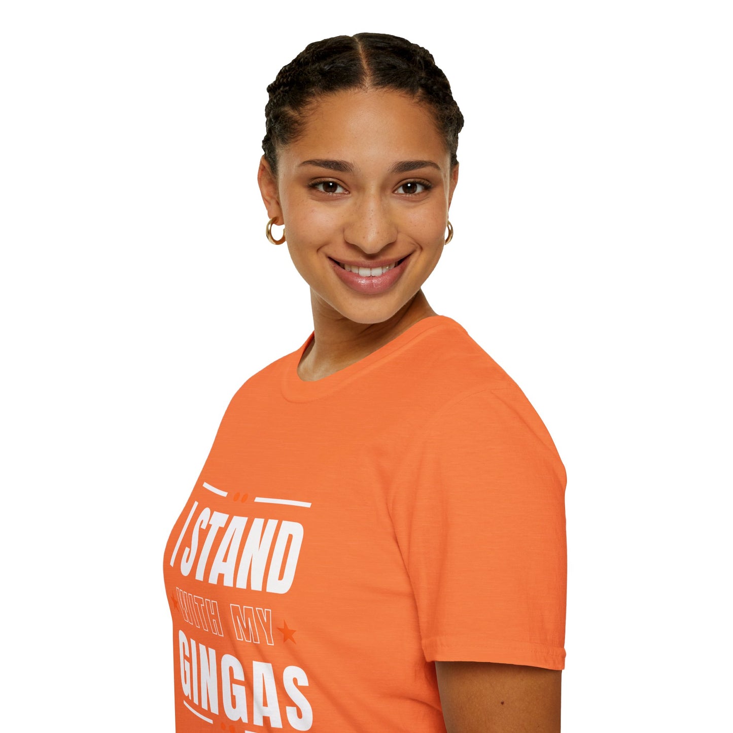 I Stand With My Gingas Unisex Softstyle T-Shirt | Bold Statement Tee, Casual Wear, Gift for Friends, Empowerment Apparel, Social [...]