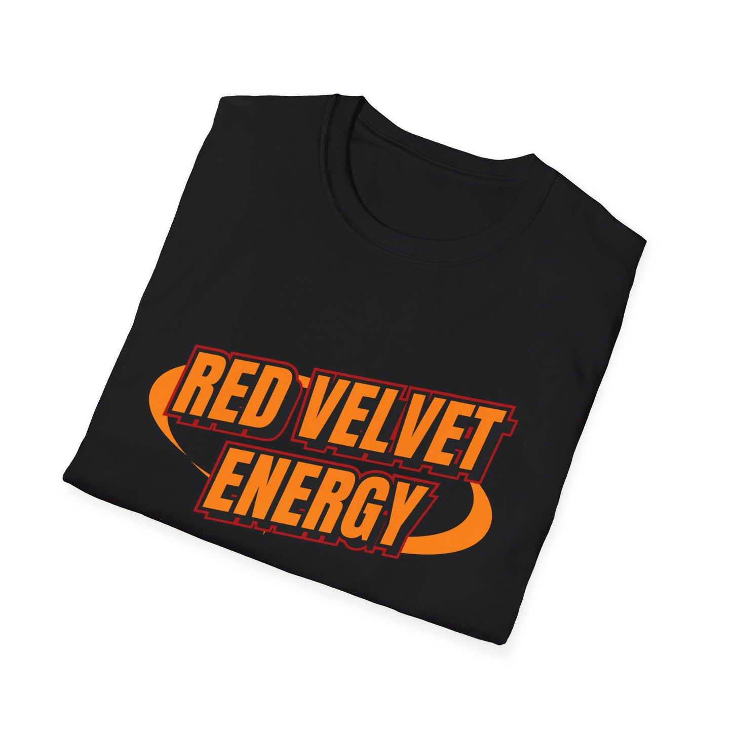 Unisex Softstyle T-Shirt with 'Red Velvet Energy' Design, Casual Tee, Gift for Friends, Fun Graphic Shirt, Energy Vibe Tee