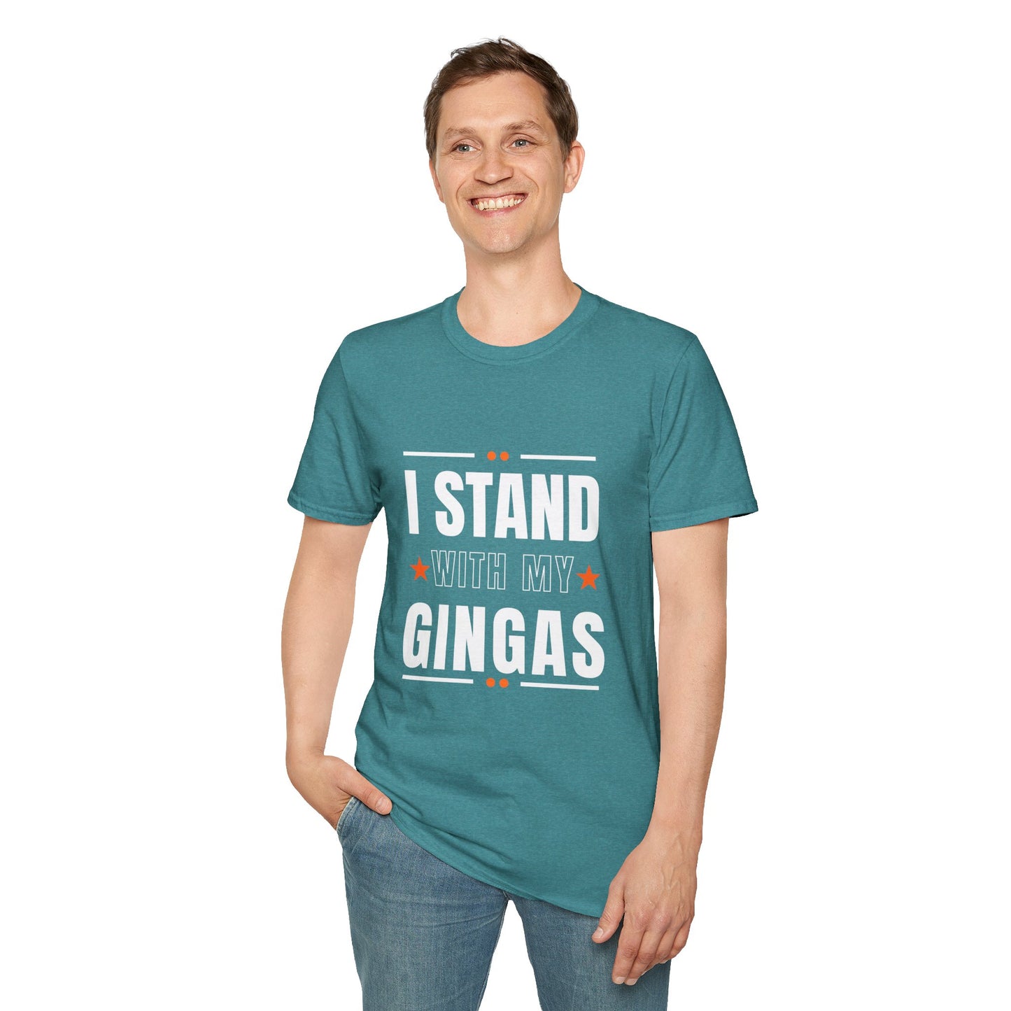 I Stand With My Gingas Unisex Softstyle T-Shirt | Bold Statement Tee, Casual Wear, Gift for Friends, Empowerment Apparel, Social [...]