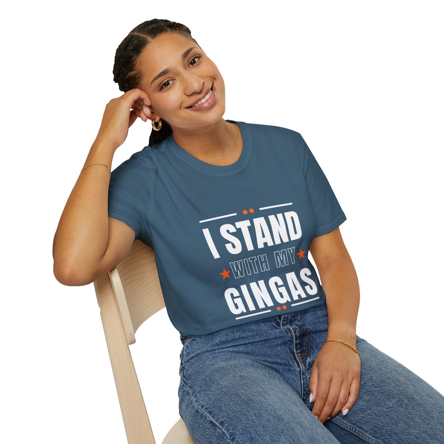I Stand With My Gingas Unisex Softstyle T-Shirt | Bold Statement Tee, Casual Wear, Gift for Friends, Empowerment Apparel, Social [...]