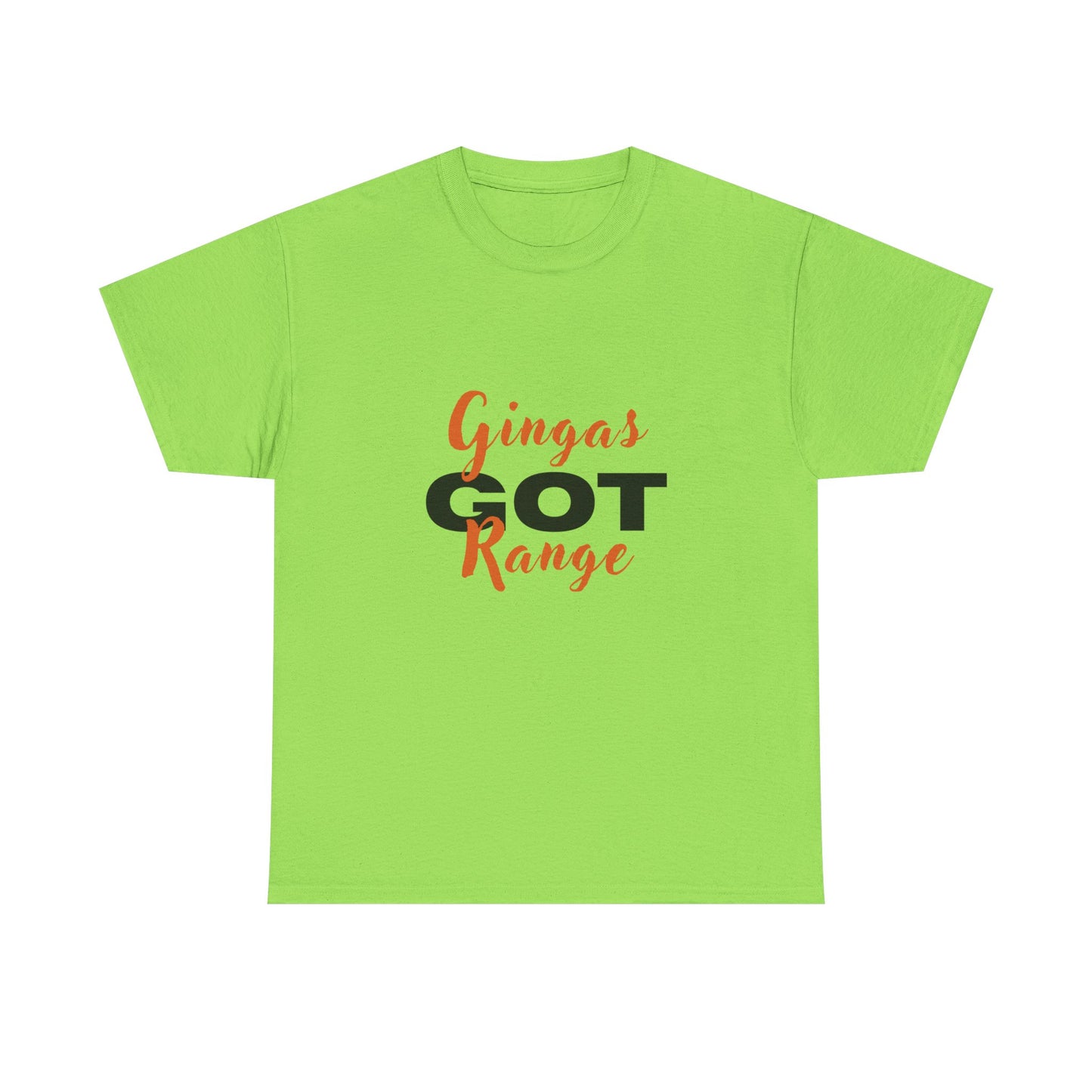 Gingas Got Range Unisex Heavy Cotton Tee, Funny Tee, Gift for Ginger Lovers, Casual Wear, Unique Statement Shirt