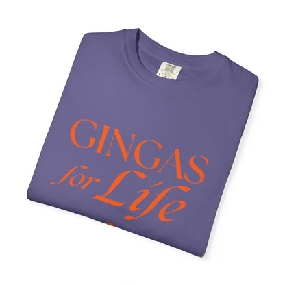Gingas for Life T-Shirt, Fun T-Shirt for Redheads, Unisex Gift for Friends, Casual Wear, Celebration Tee