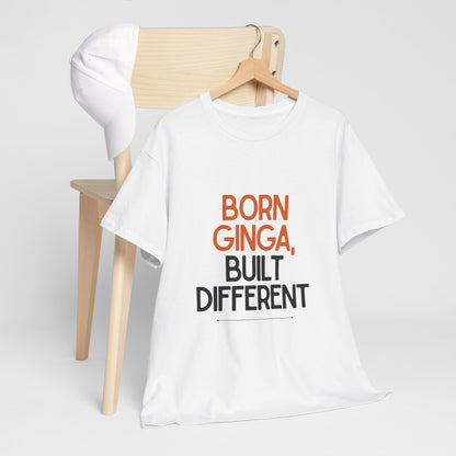 Born Ginga Unisex Heavy Cotton Tee - Celebrate Uniqueness, Casual Wear, Gift for Friends, Everyday Comfort, Statement T-Shirt