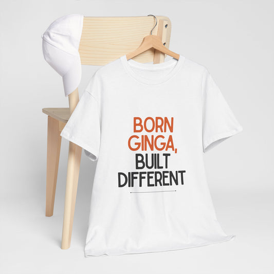 Born Ginga Unisex Heavy Cotton Tee - Celebrate Uniqueness, Casual Wear, Gift for Friends, Everyday Comfort, Statement T-Shirt