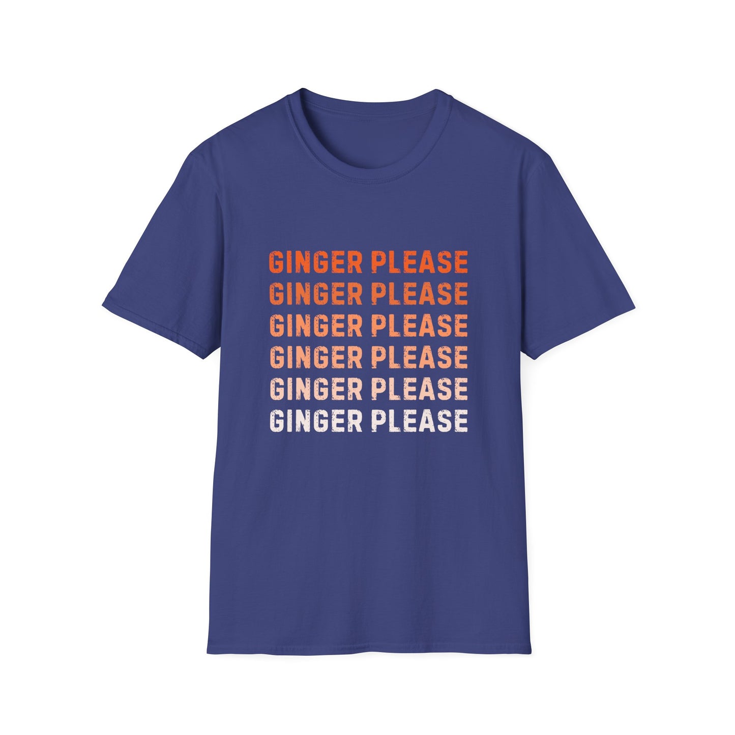 Ginger Please Unisex Softstyle T-Shirt, Funny Graphic Tee, Gift for Ginger Lovers, Casual Wear, Summer Fashion, Statement Shirt