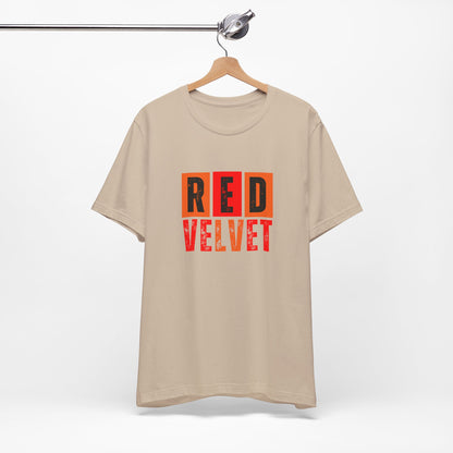 Red Velvet T-Shirt - Unisex Jersey Tee, Music Lover Gift, Concert Apparel, Casual Wear, Cute Graphic Tee, Gift for Her