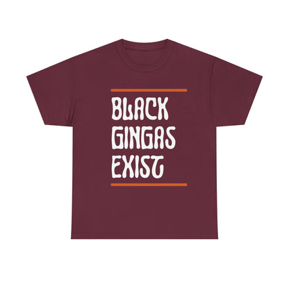 Bold Identity Unisex Tee, Statement Shirt, Gifting, Pride Apparel, Fun Casual Wear, Black Gingers Exist
