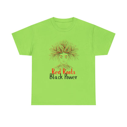 Empowering Black Roots Tee, Unisex Heavy Cotton Tee, Black Power Shirt, Afrocentric Apparel, Gift for Activists, Celebration of Culture