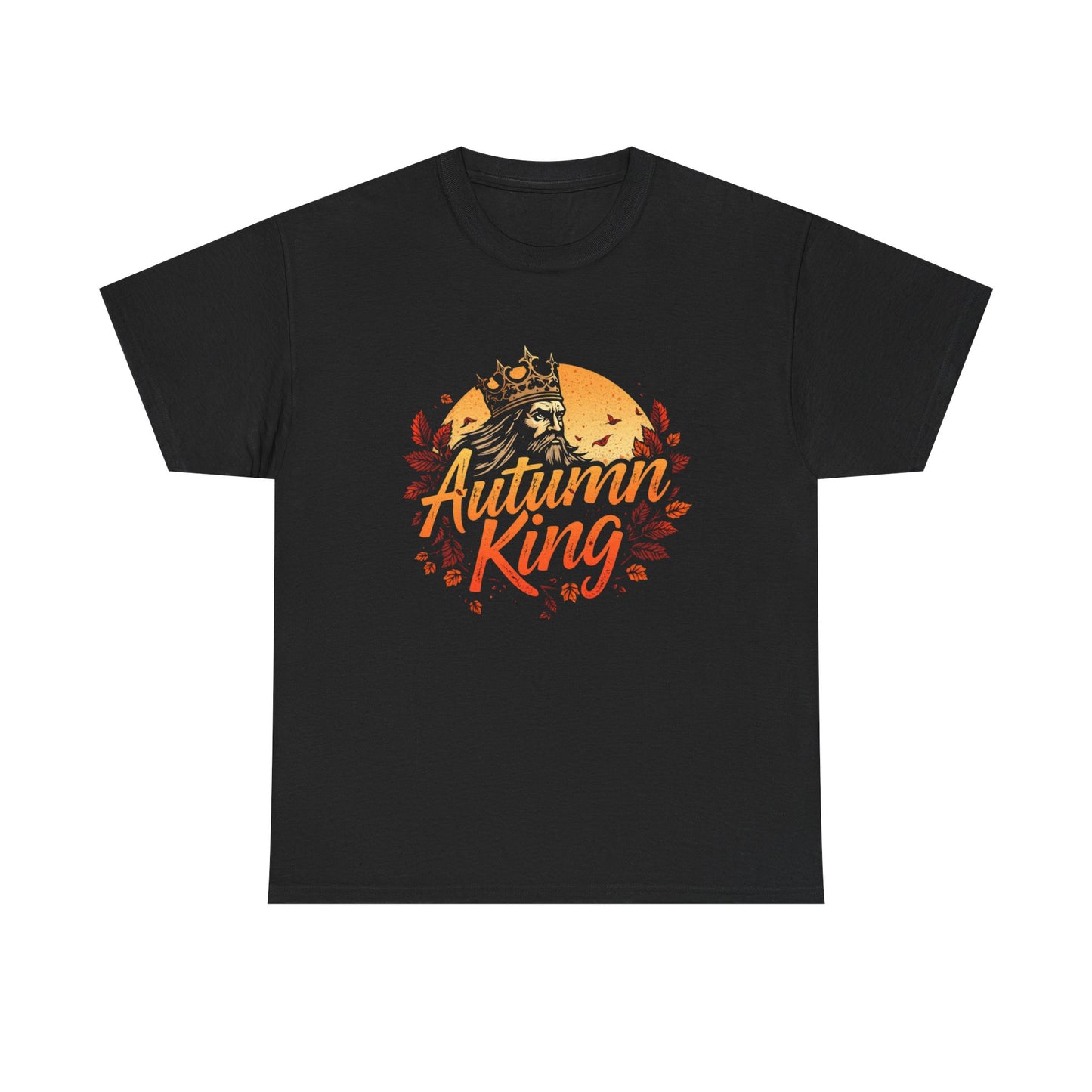 Autumn King Tee, Fall T-Shirt for Men and Women, Cozy Autumn Shirt, Seasonal Gift, Harvest Celebration Apparel