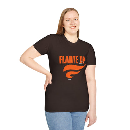 Flame Up Unisex Softstyle T-Shirt - Motivational Graphic Tee, Casual Wear, Workout Apparel, Gift for Fitness Enthusiasts, Bold [...]