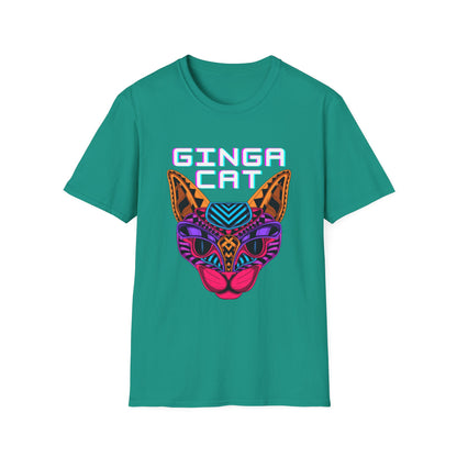Vibrant Ginga Cat T-Shirt | Unisex Tee, Cat Lover Gift, Colorful Graphic Tee, Fun Fashion, Unique Casual Wear