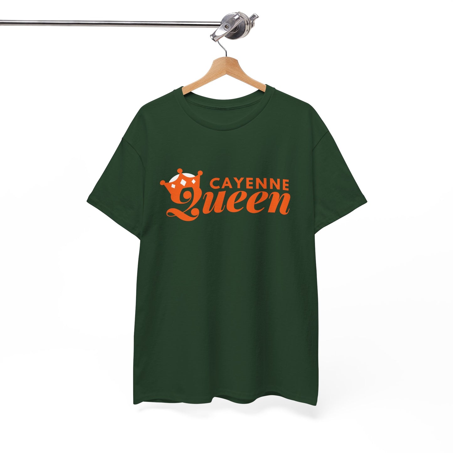Cayenne Queen Unisex Heavy Cotton Tee, Casual Wear, Gift for Her, Birthday Shirt, Fun Quote Tee, Soft Cotton Top